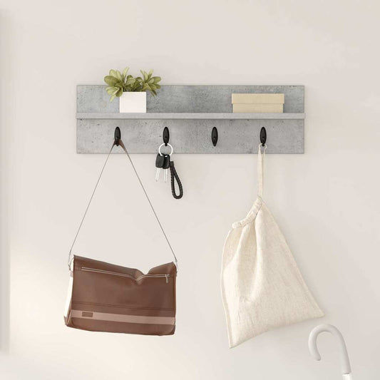 Prikabinamas paltas su saugykla Betono pilka 60 x 10,5 x 18 cm