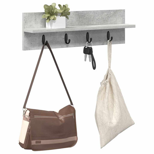 Prikabinamas paltas su saugykla Betono pilka 60 x 10,5 x 18 cm