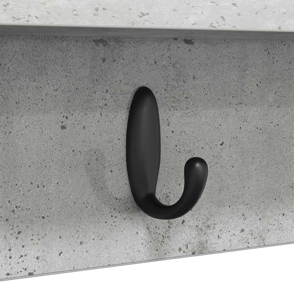 Prikabinamas paltas su saugykla Betono pilka 100 x 10,5 x 18 cm
