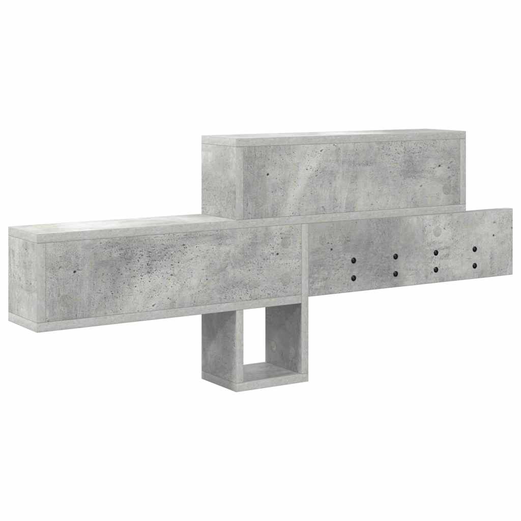 Prikabinamas paltas su lentyna Betono pilka 100 x 12 x 43,5 cm