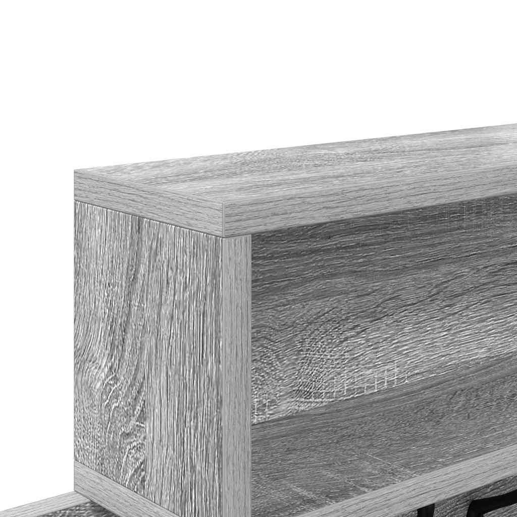 Prikabinamas paltas Pilka sonoma ąžuolo 100 x 12 x 43.5 cm