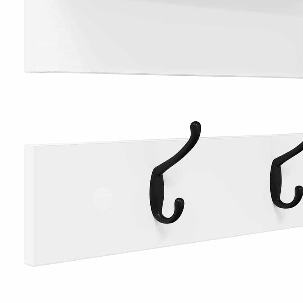 Prikabinamas paltas Balta 90 x 15 x 36 cm Apdirbta mediena