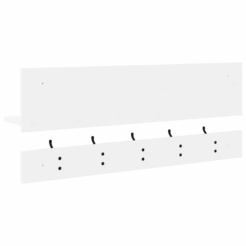 Prikabinamas paltas Balta 90 x 15 x 36 cm Apdirbta mediena