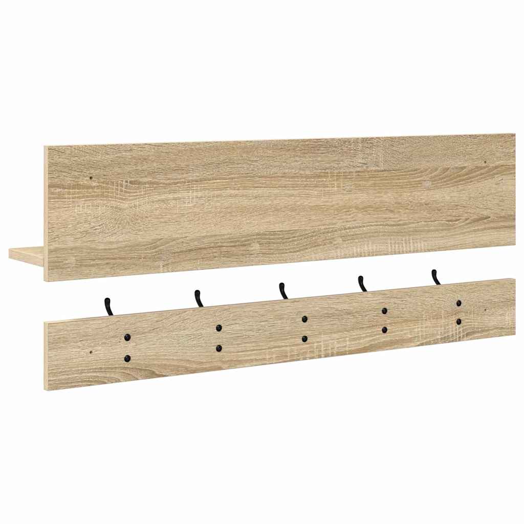 Prikabinamas paltas su lentyna Sonoma ąžuolas 90 x 15 x 36 cm