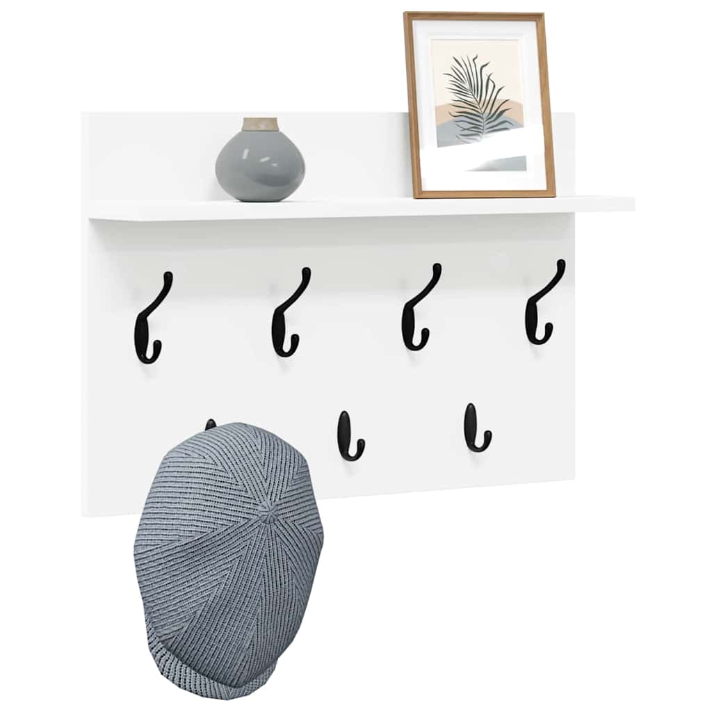 Prikabinamas paltas Balta 60 x 40 x 12 cm Apdirbta mediena