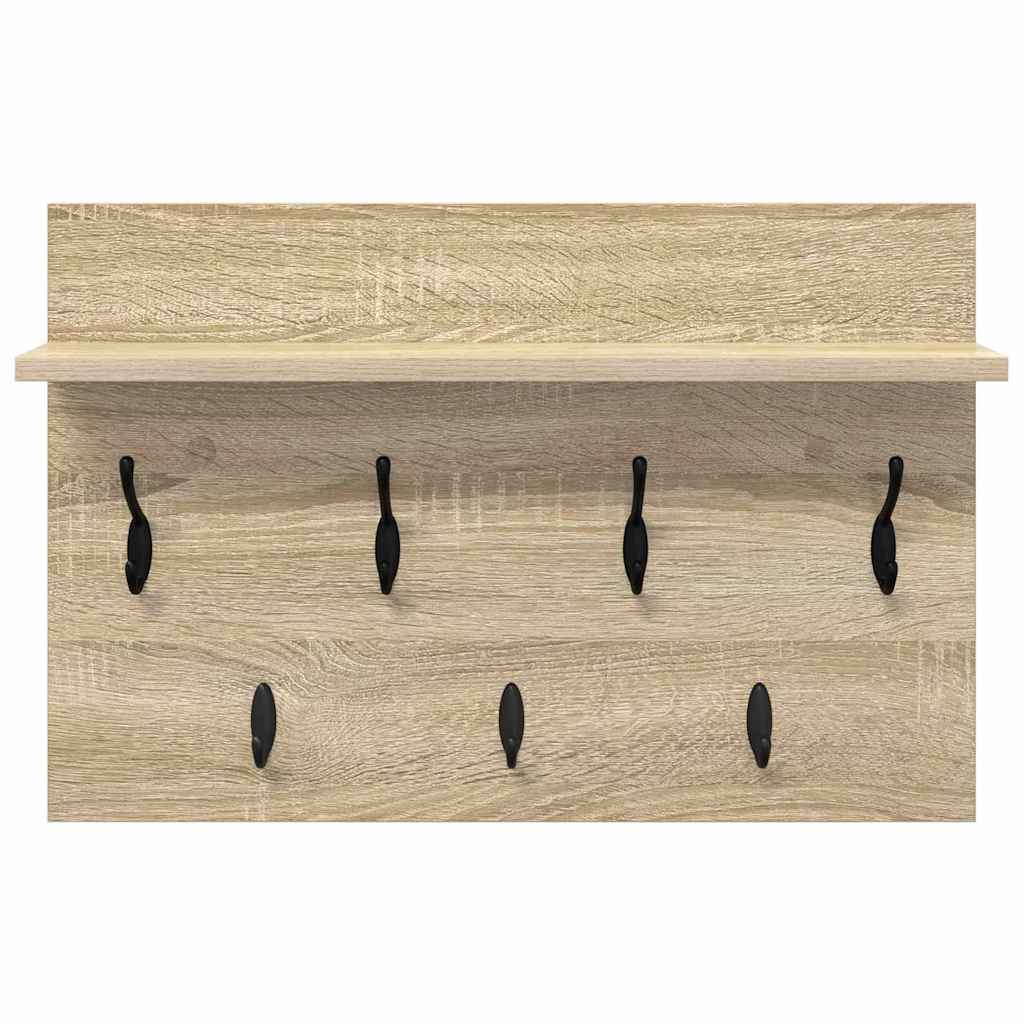 Prikabinamas paltas su lentyna Sonoma ąžuolas 60 x 40 x 12 cm