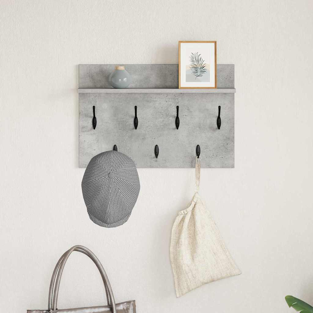 Prikabinamas paltas su lentyna Betono pilka 60 x 40 x 12 cm