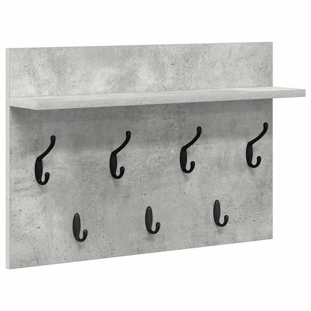 Prikabinamas paltas su lentyna Betono pilka 60 x 40 x 12 cm