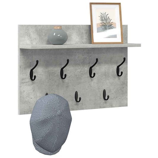 Prikabinamas paltas su lentyna Betono pilka 60 x 40 x 12 cm