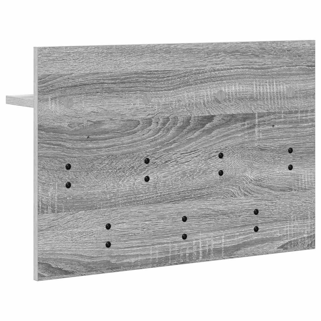 Prikabinamas paltas su lentyna Pilkas Sonoma 60 x 40 x 12 cm