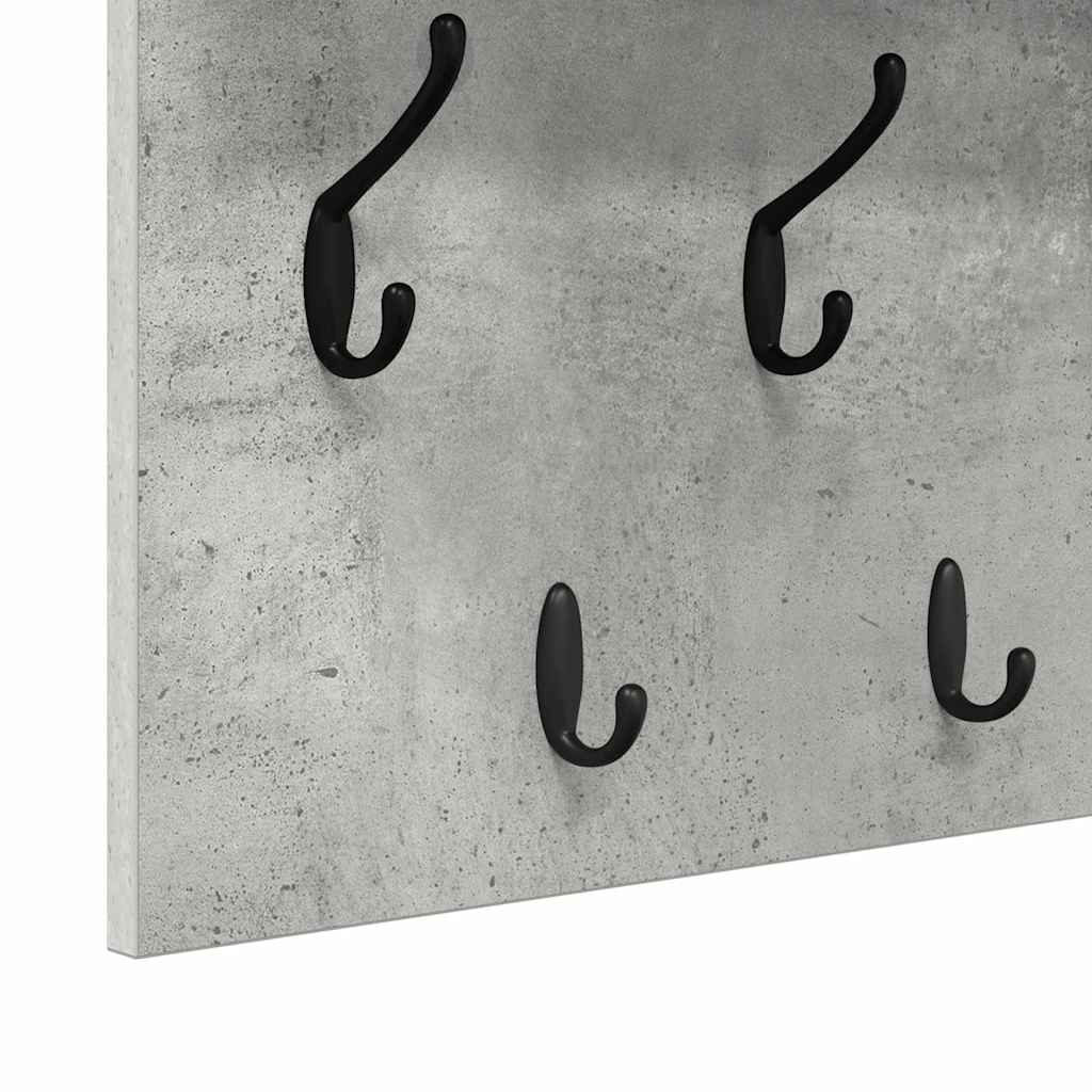 Prikabinamas paltas su lentyna Betono pilka 80 x 40 x 12 cm