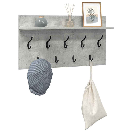 Prikabinamas paltas su lentyna Betono pilka 80 x 40 x 12 cm