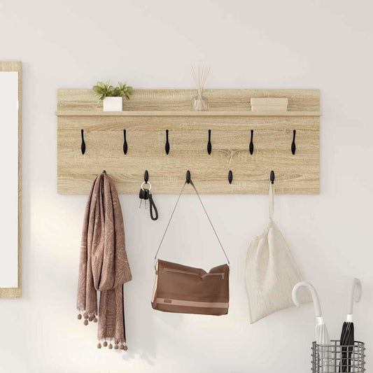 Prikabinamas paltas su lentyna Sonoma ąžuolas 100 x 40 x 12 cm