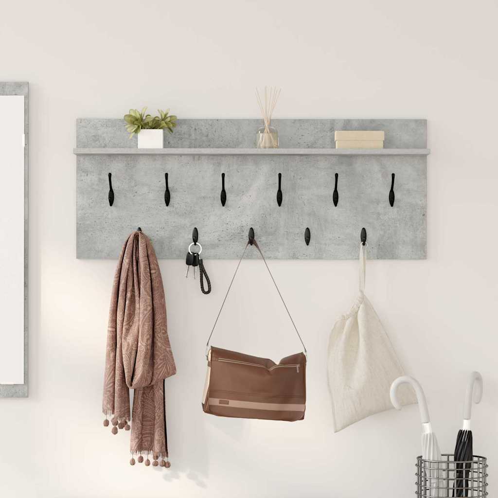 Prikabinamas paltas su lentyna Betono pilka 100 x 40 x 12 cm