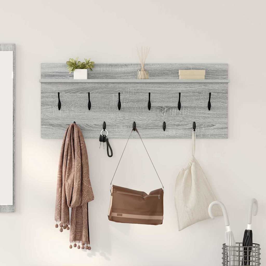 Prikabinamas paltas su lentyna Pilkas Sonoma 100 x 40 x 12 cm