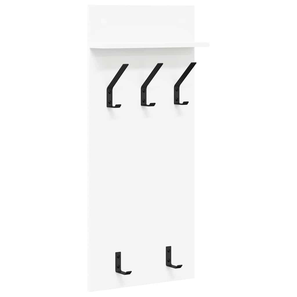 Prikabinamas paltas Balta 90 x 40 x 10 cm Apdirbta mediena