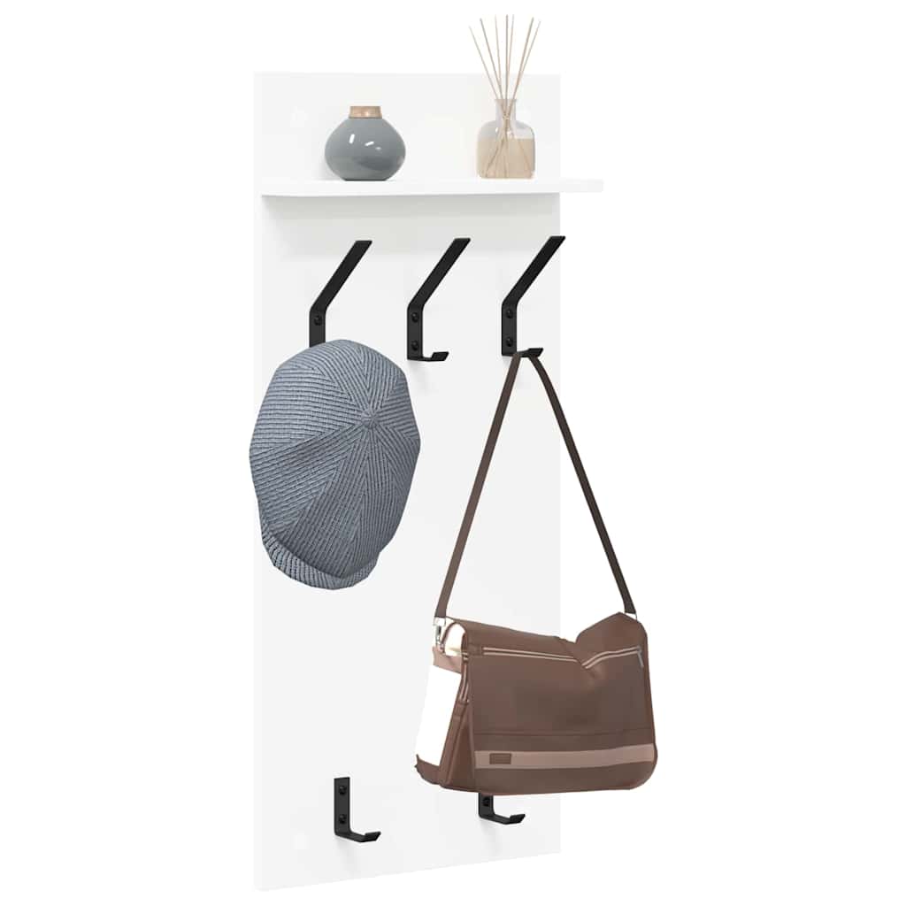 Prikabinamas paltas Balta 90 x 40 x 10 cm Apdirbta mediena