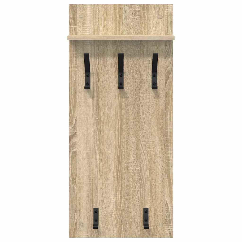 Prikabinamas paltas su lentyna Sonoma ąžuolas 90 x 40 x 10 cm