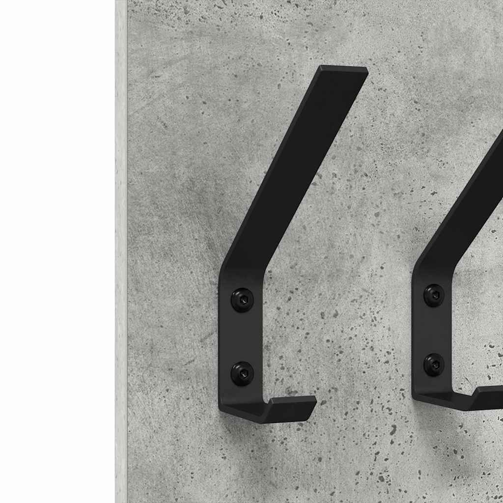 Prikabinamas paltas su saugykla Betono pilka 20 x 1.5 x 100 cm