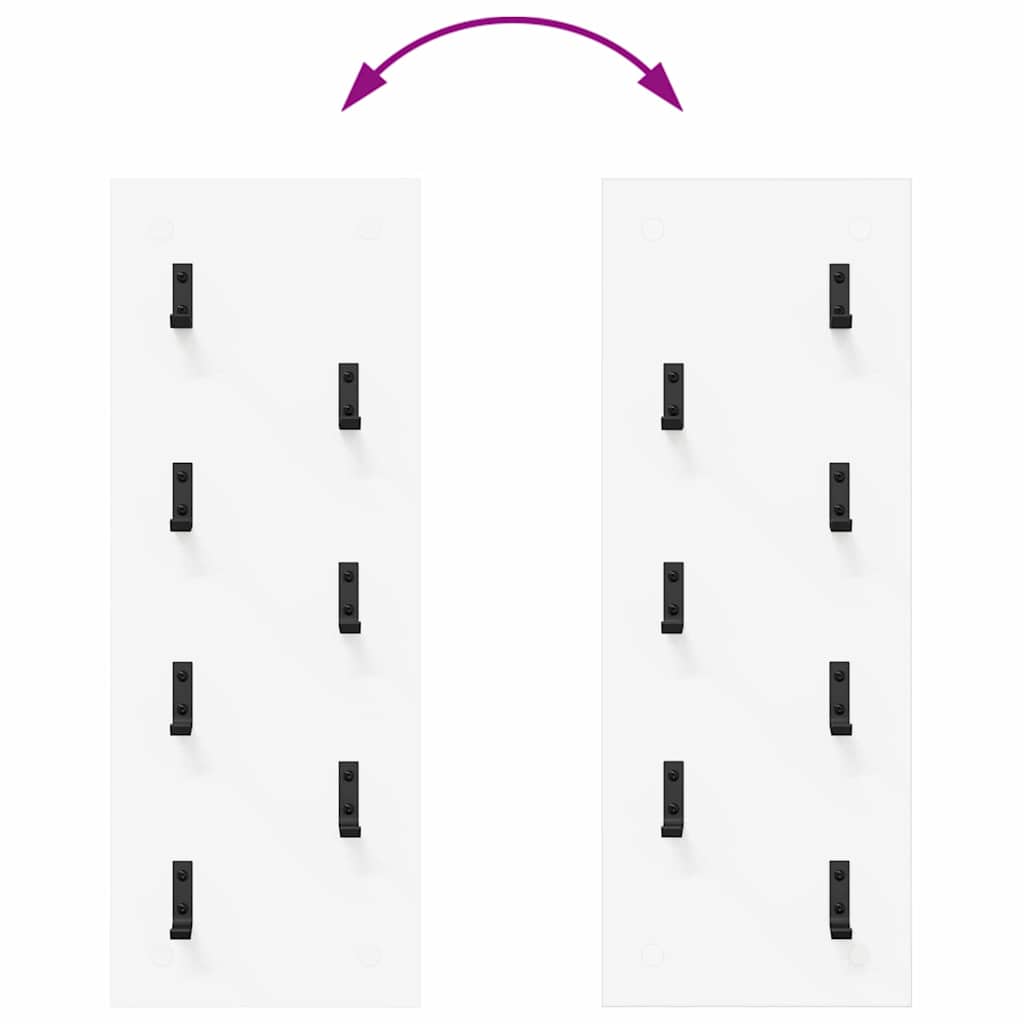 Prikabinamas paltas Balta 30 x 1.5 x 80 cm Apdirbta mediena
