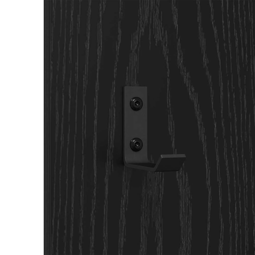 Prikabinamas paltas juoda ąžuolo 30 x 1.5 x 80 cm