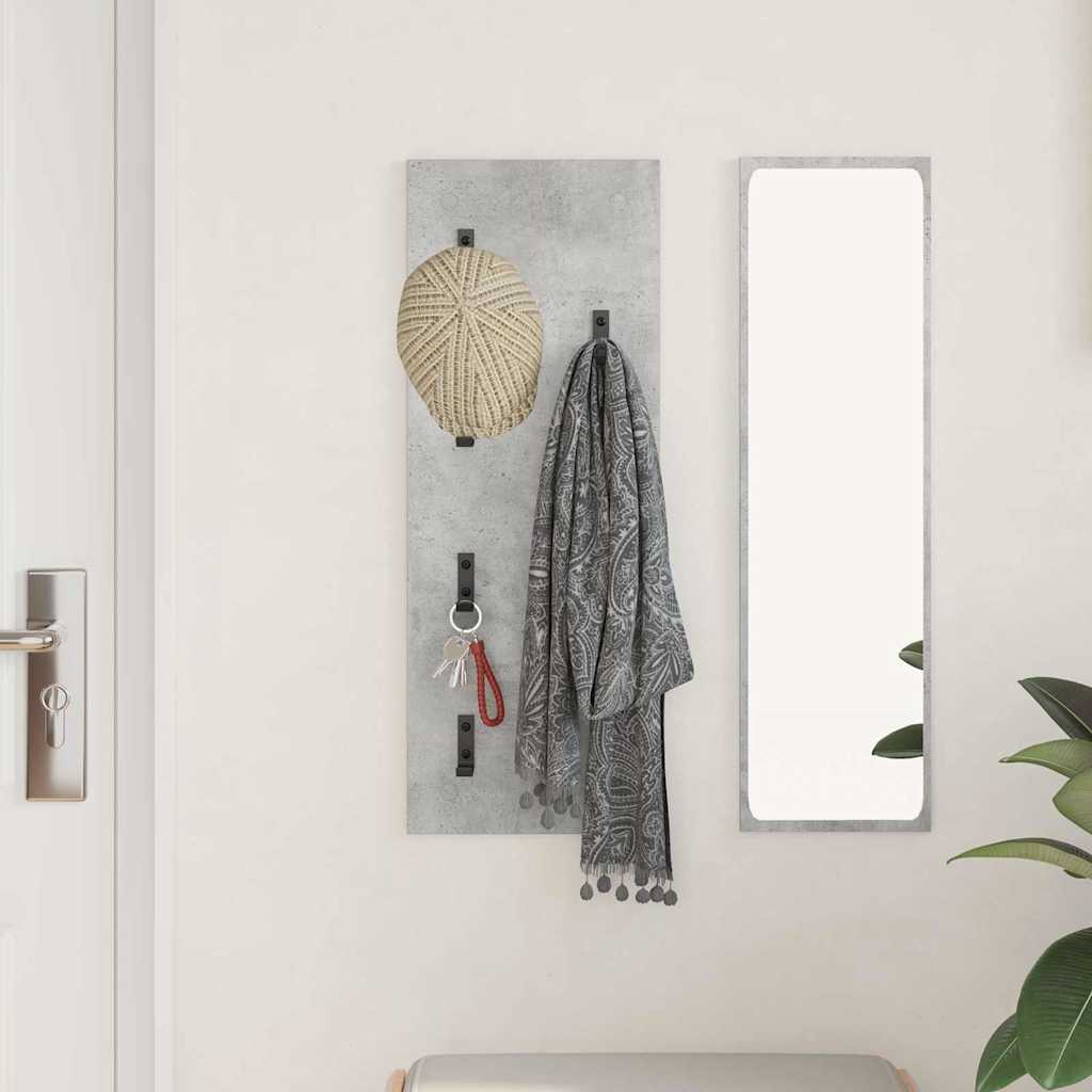 Prikabinamas paltas su saugykla Betono pilka 30 x 1,5 x 80 cm