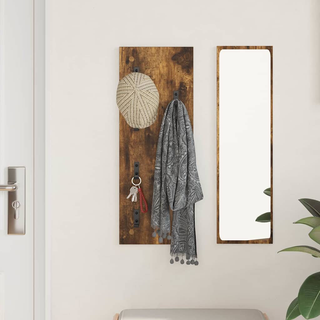 Prikabinamas paltas su saugykla Rūkyta ąžuolas 30 x 1,5 x 80 cm