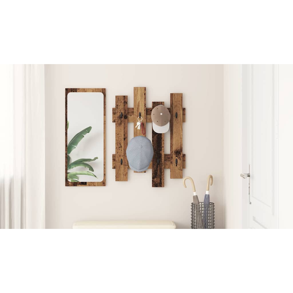 Prikabinamas paltas Senas medis 60 x 3 x 82 cm Apdirbta mediena