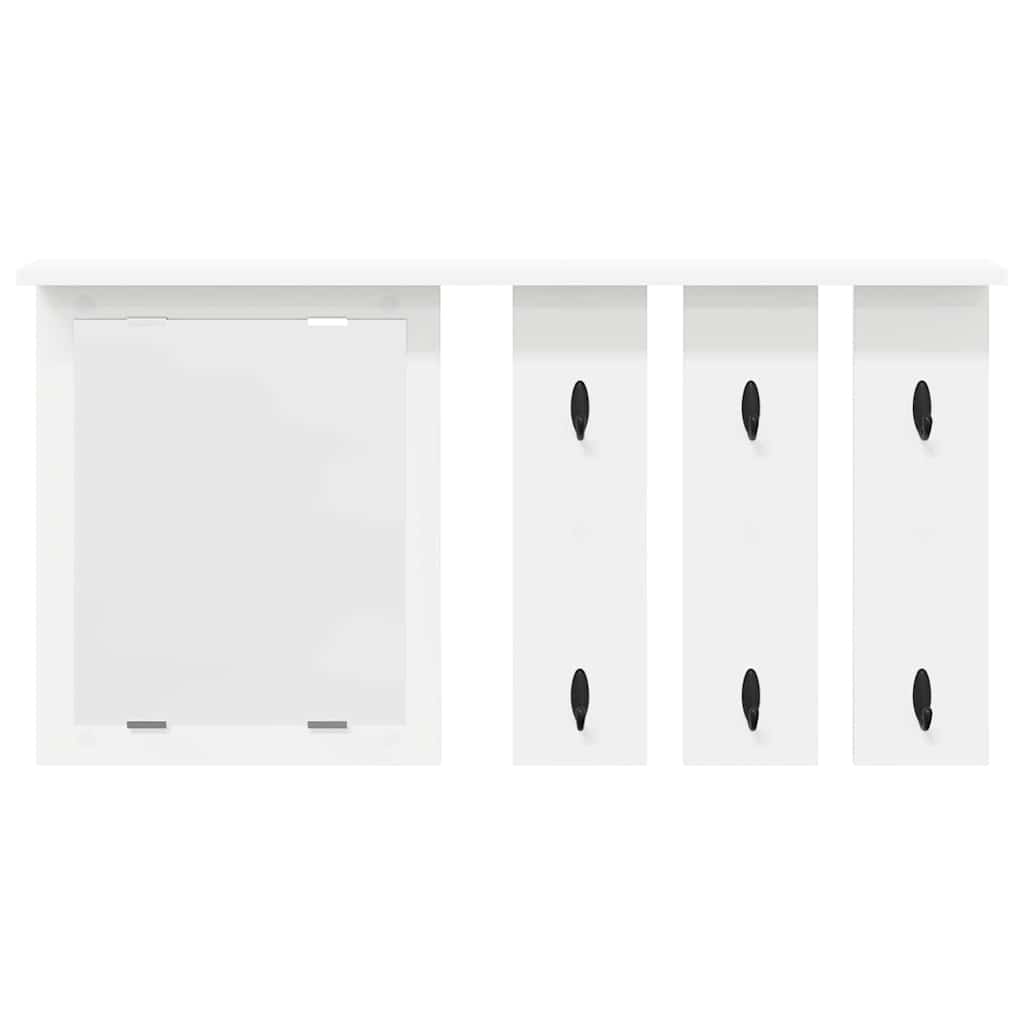 Prikabinamas paltas Balta 85 x 10 x 45 cm Apdirbta mediena