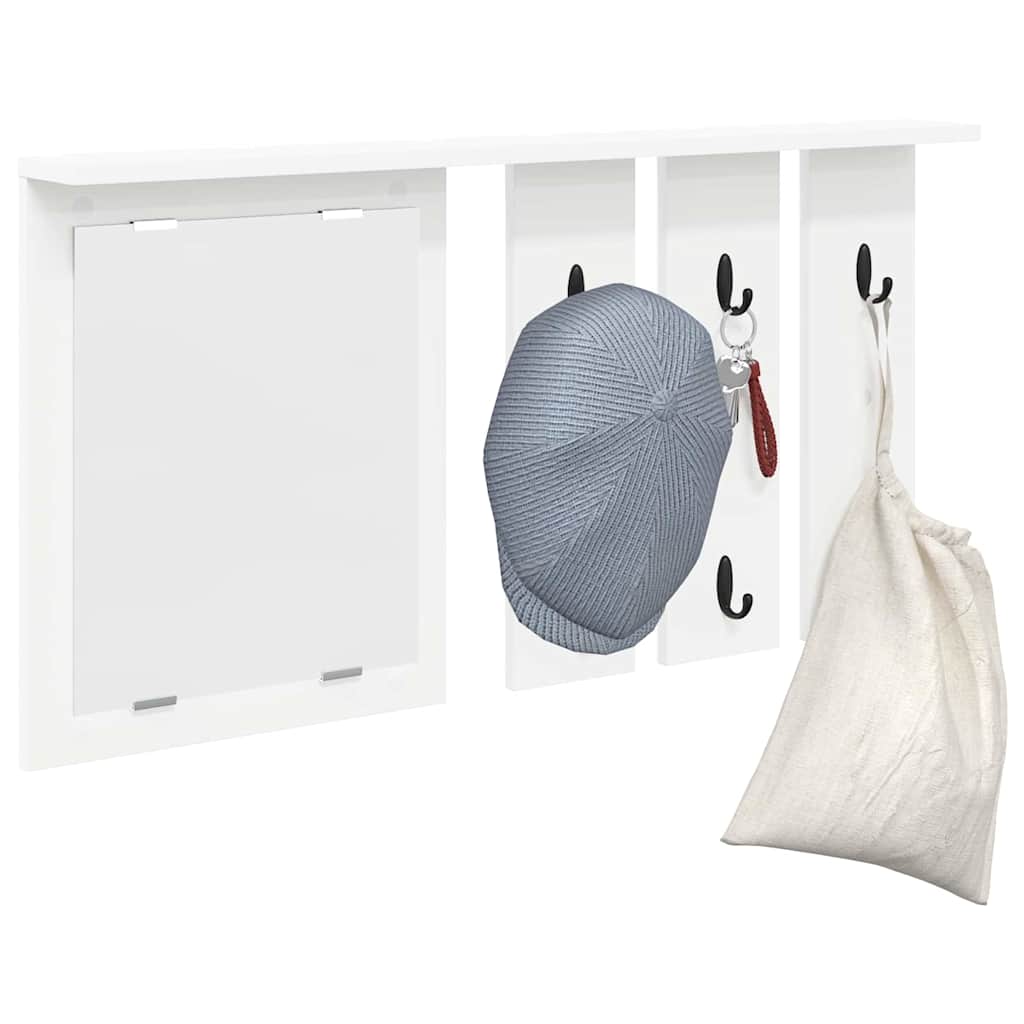 Prikabinamas paltas Balta 85 x 10 x 45 cm Apdirbta mediena