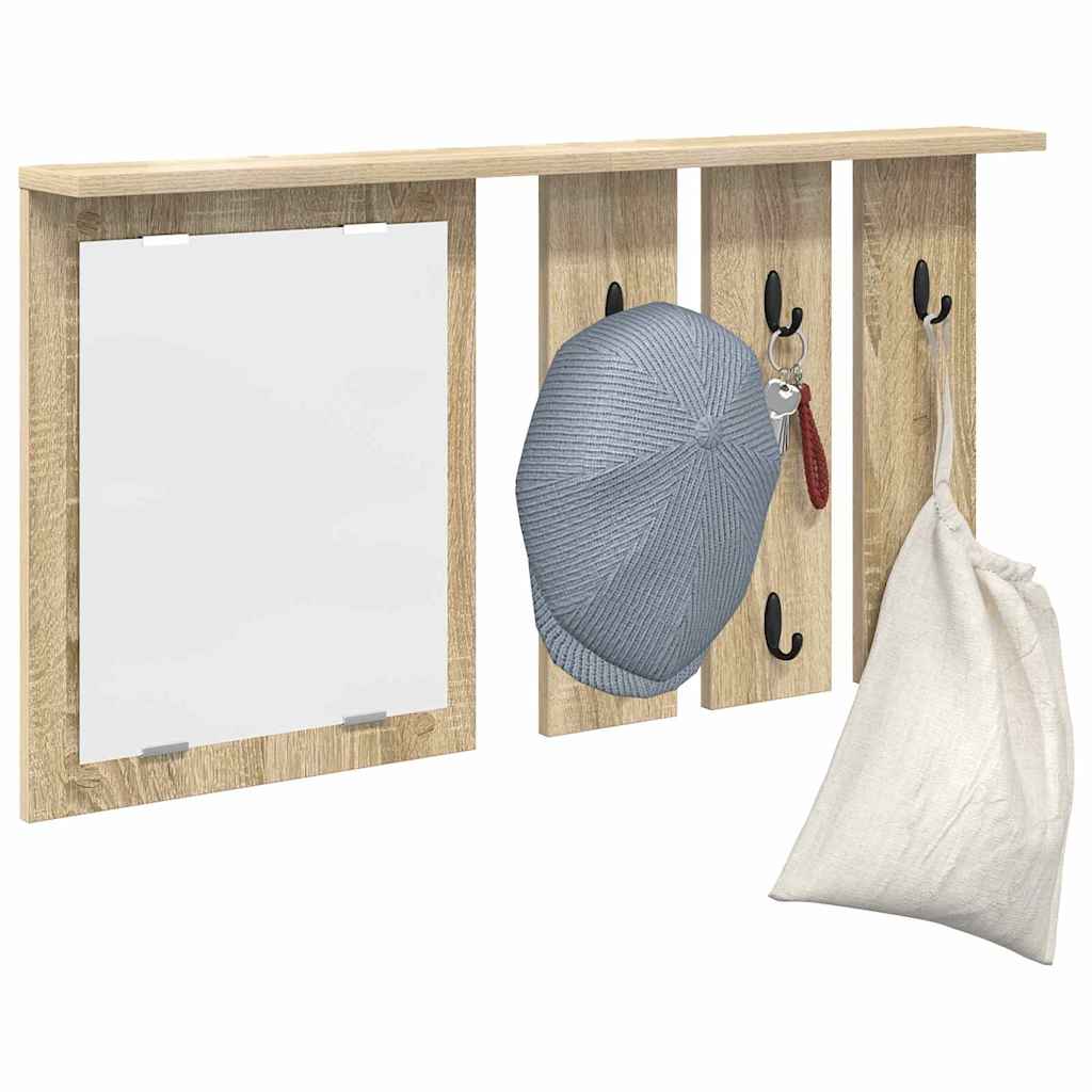 Prikabinamas paltas su lentyna Sonoma ąžuolas 85 x 10 x 45 cm