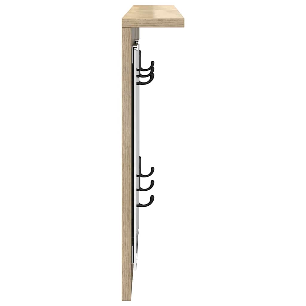 Prikabinamas paltas su lentyna Sonoma ąžuolas 85 x 10 x 45 cm