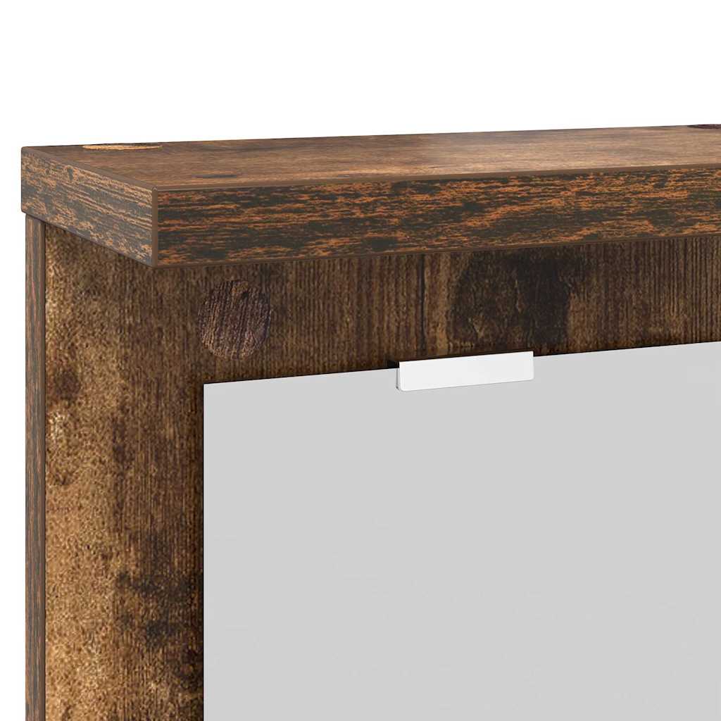 Prikabinamas paltas su lentyna Dūminio ąžuolo 85 x 10 x 45 cm