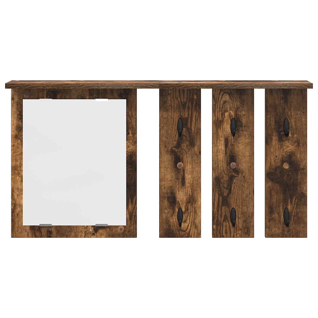 Prikabinamas paltas su lentyna Dūminio ąžuolo 85 x 10 x 45 cm