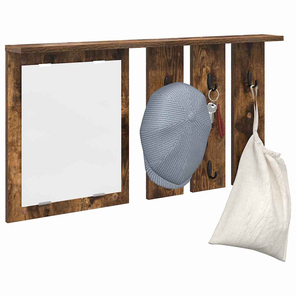 Prikabinamas paltas su lentyna Dūminio ąžuolo 85 x 10 x 45 cm