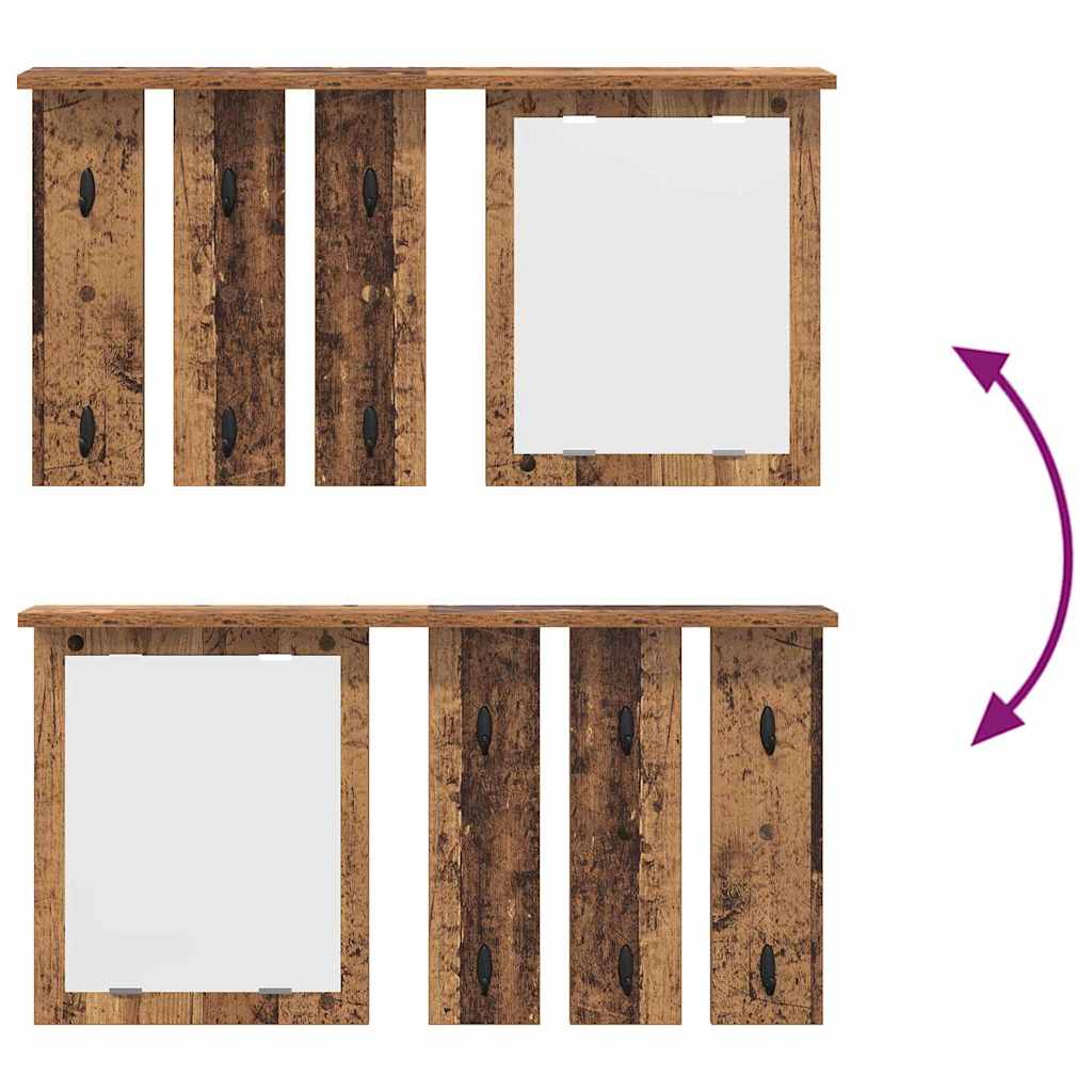 Prikabinamas paltas su lentyna Sena mediena 85 x 10 x 45 cm