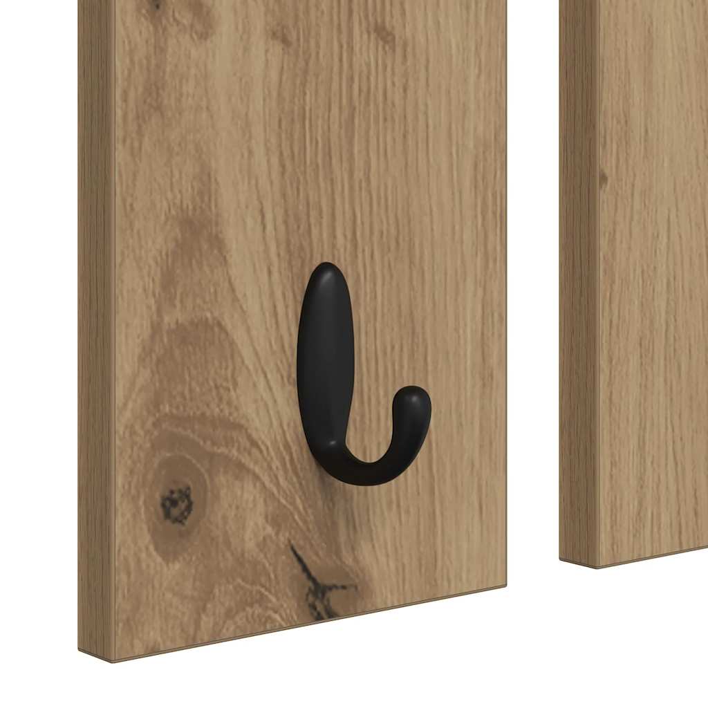 Prikabinamas paltas su lentyna artisano ąžuolo 85 x 10 x 45 cm