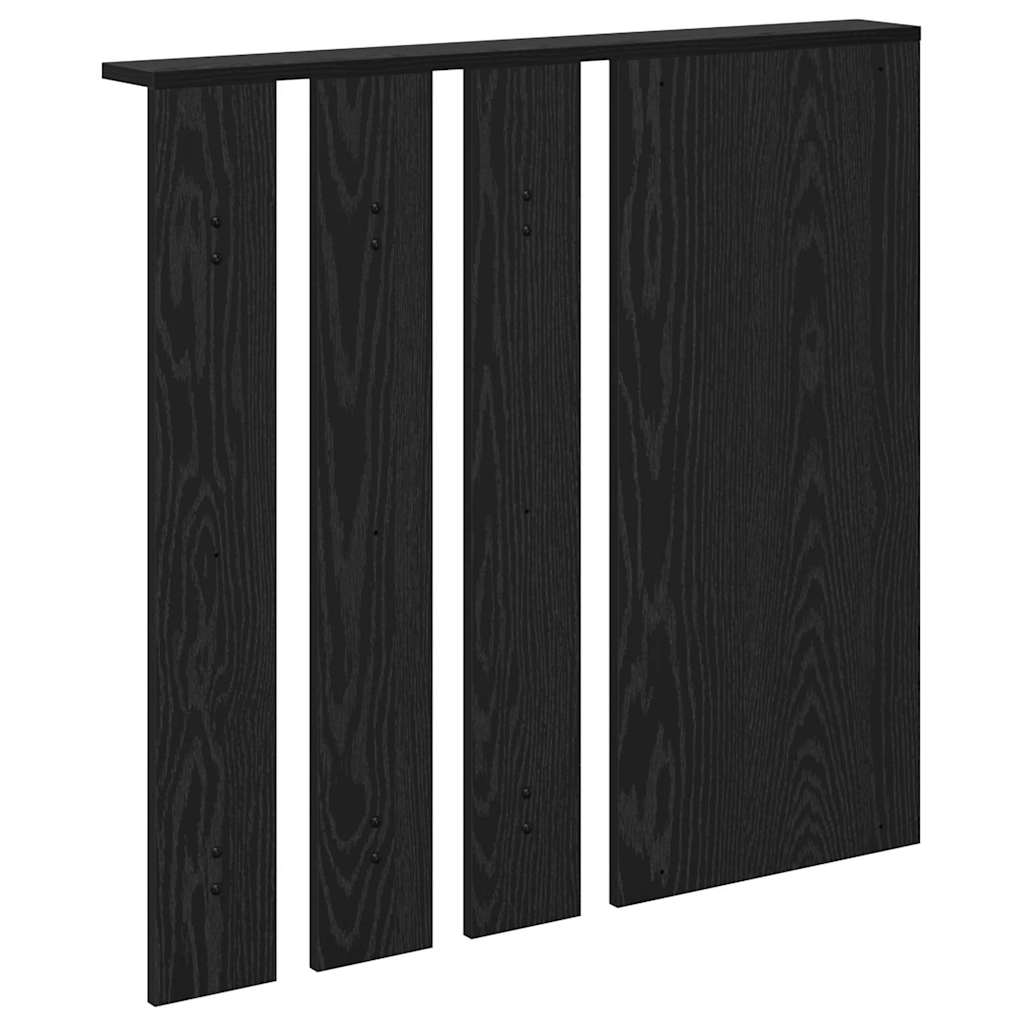 Prikabinamas paltas su lentyna juoda ąžuolo 84 x 10 x 80 cm