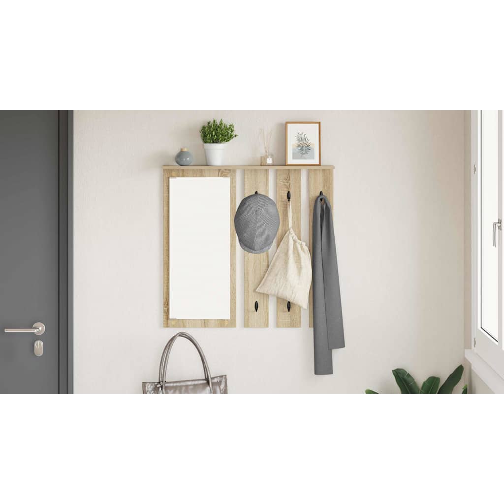 Prikabinamas paltas su lentyna Sonoma ąžuolas 84 x 10 x 80 cm