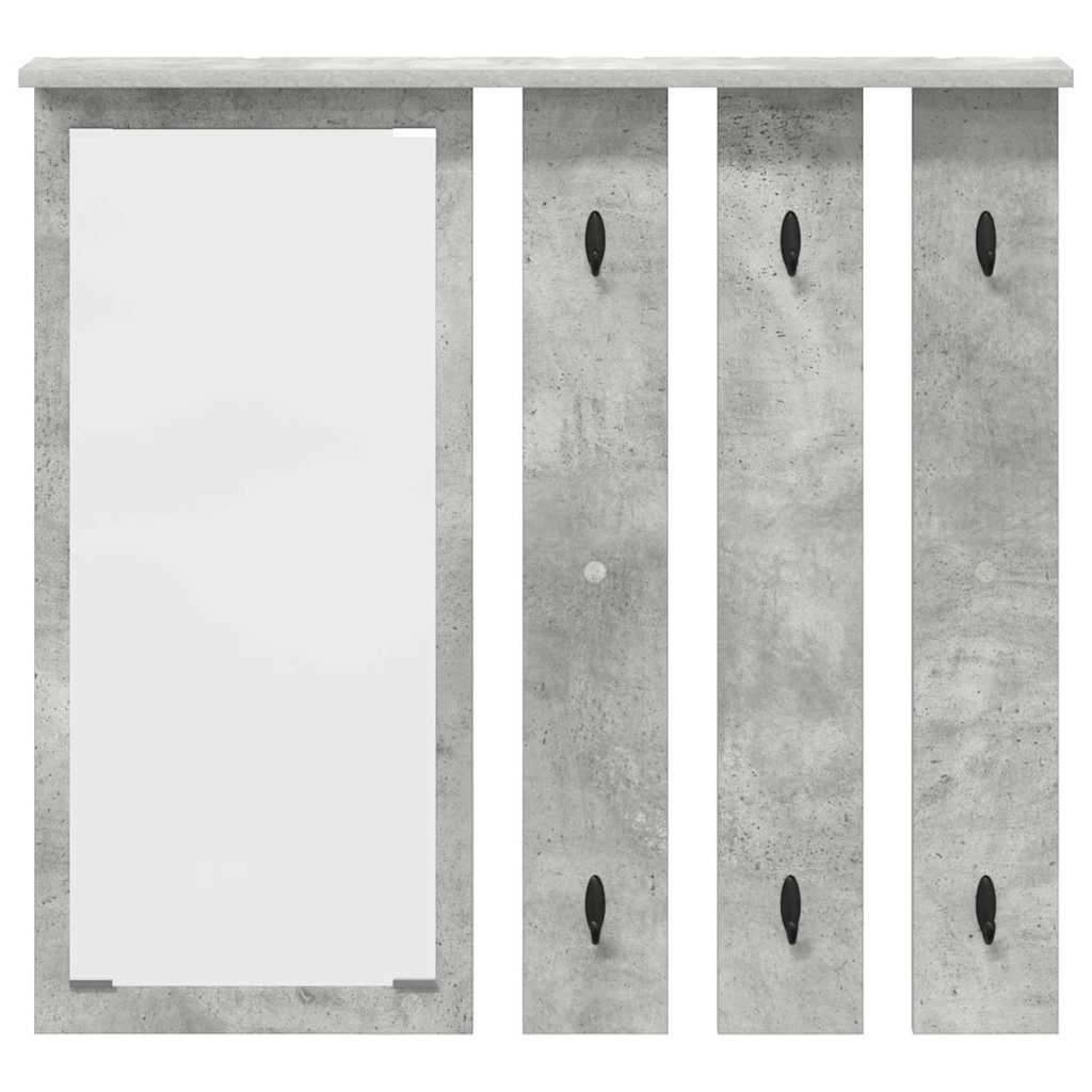 Prikabinamas paltas su lentyna Betono pilka 84 x 10 x 80 cm