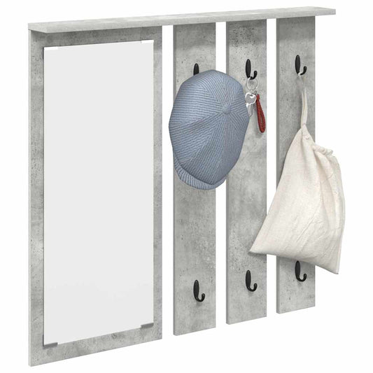 Prikabinamas paltas su lentyna Betono pilka 84 x 10 x 80 cm