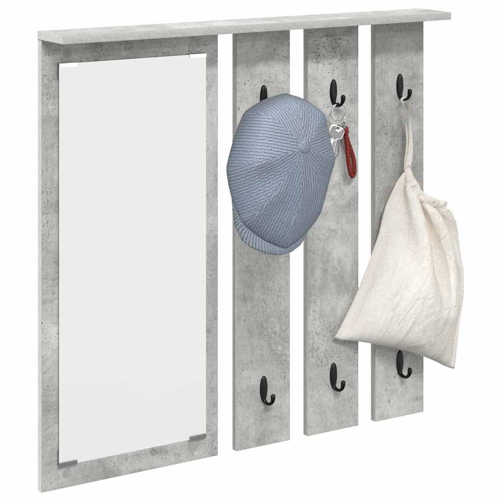 Prikabinamas paltas su lentyna Betono pilka 84 x 10 x 80 cm