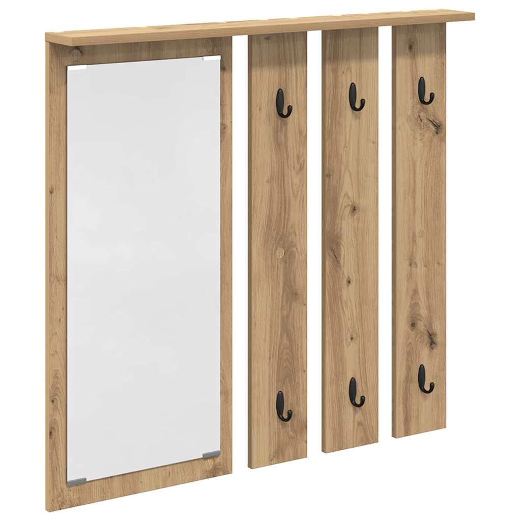 Prikabinamas paltas su lentyna artisano ąžuolo 84 x 10 x 80 cm