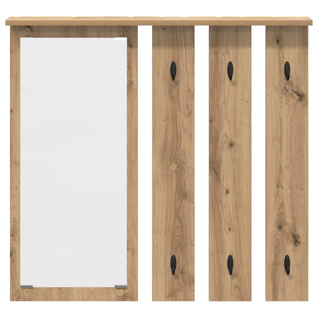 Prikabinamas paltas su lentyna artisano ąžuolo 84 x 10 x 80 cm