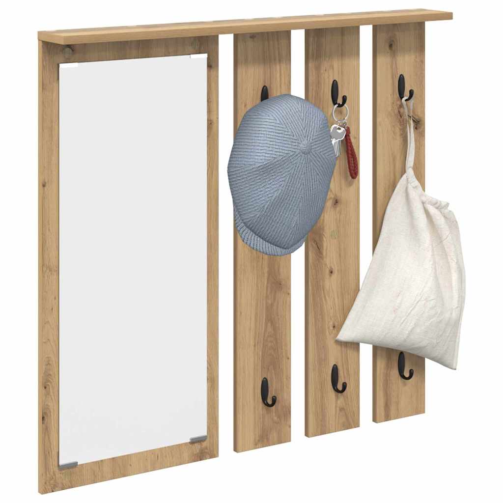 Prikabinamas paltas su lentyna artisano ąžuolo 84 x 10 x 80 cm