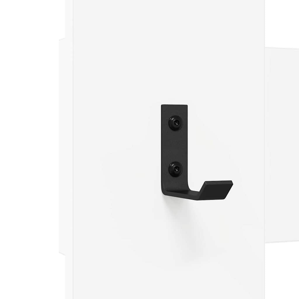 Prikabinamas paltas Balta 65 x 3 x 100 cm Apdirbta mediena