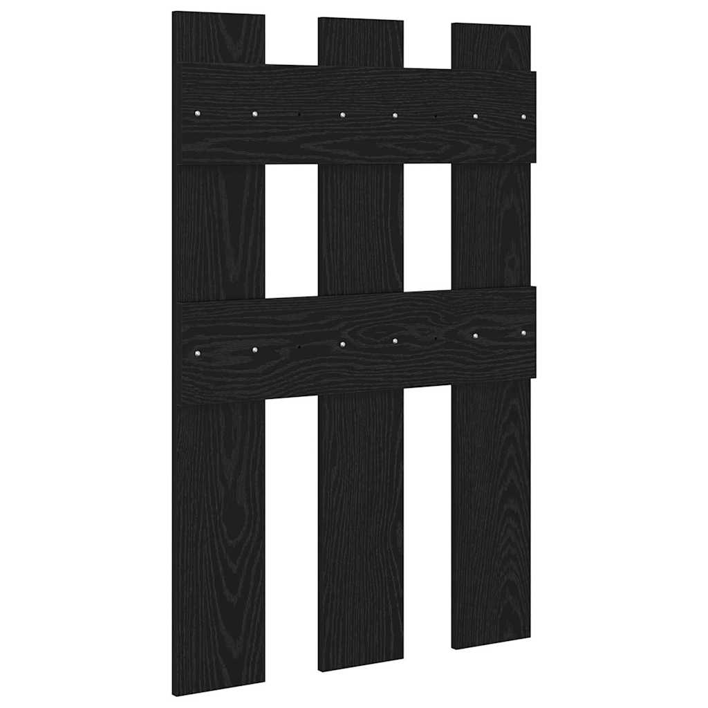 Prikabinamas paltas su saugykla juoda ąžuolo 65 x 3 x 100 cm