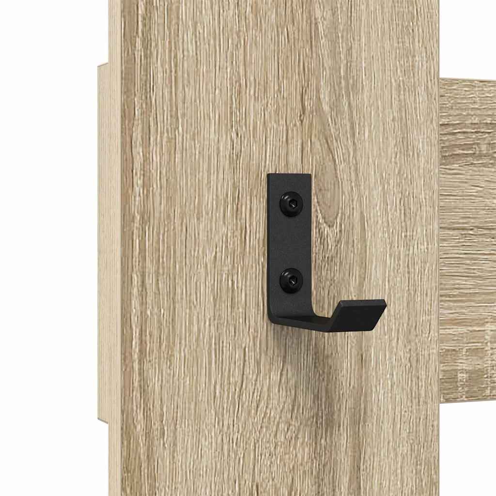 Prikabinamas paltas su saugykla Sonoma ąžuolas 65 x 3 x 100 cm