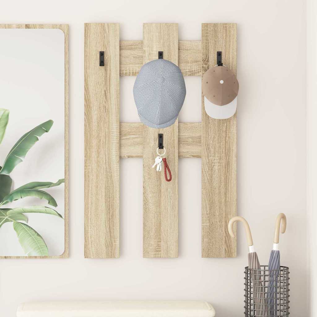 Prikabinamas paltas su saugykla Sonoma ąžuolas 65 x 3 x 100 cm