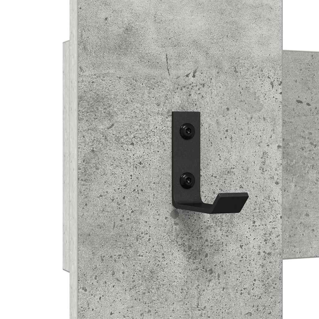 Prikabinamas paltas su saugykla Betono pilka 65 x 3 x 100 cm